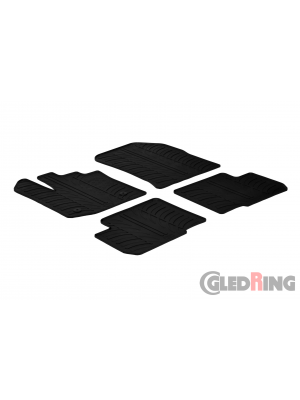 Original Gledring Passform Fußmatten Gummimatten 4 Tlg.+Fixing - Dacia Lodgy 2012->